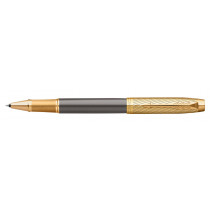 Parker IM Pioneers Collection Rollerball Pen - Grey Arrow Gold Trim